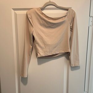 Women's Cream Long Sleeve Top